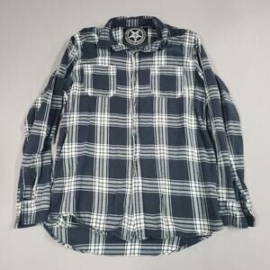 Blackcraft Cult black and white flannel Mens Size Small